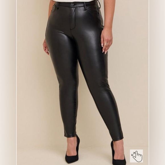 torrid Pants - Sky High Skinny Faux Leather High-Rise Pant 24T